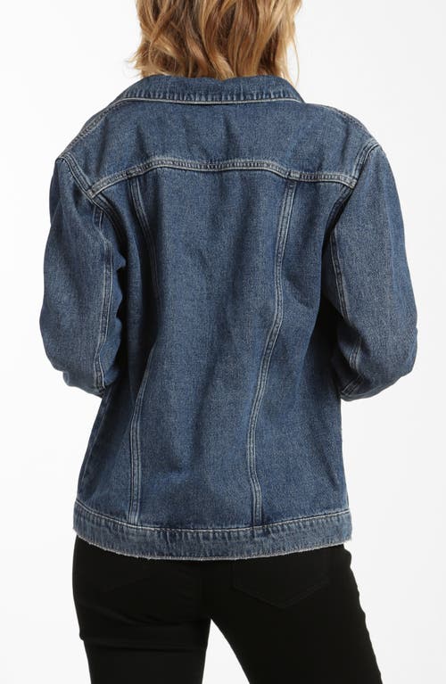 Shop Brooklyn Industries River Oversize Denim Jacket In Dark Denim