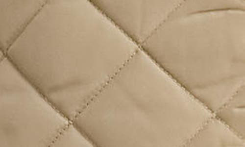 Shop Lauren Ralph Lauren Crest Logo Quilted Jacket In Explorer Sand