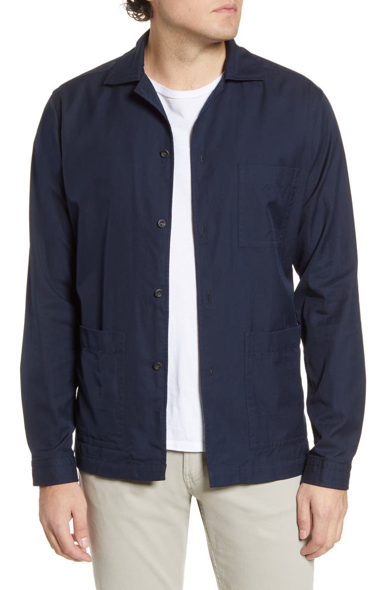 Eton Soft Casual Line Contemporary Fit Casual Shirt Jacket Nordstrom