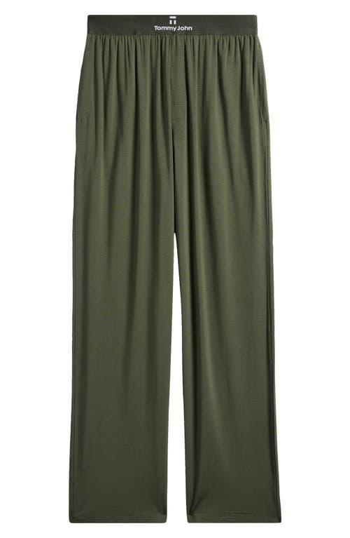 Tommy John Second Skin Pajama Pants In Dark Olive