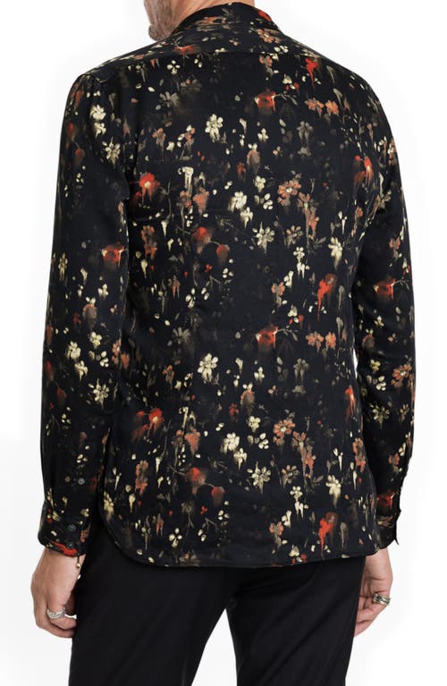 JOHN VARVATOS JOHN VARVATOS ROSS FLORAL BUTTON-UP SHIRT