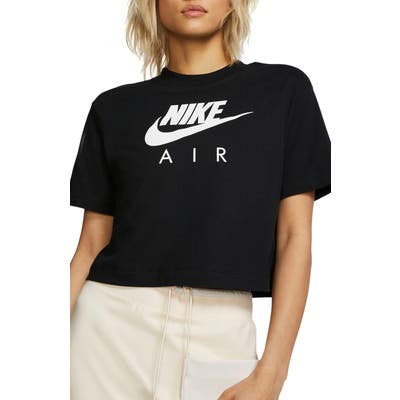 Nike Sportswear Logo Crop Organic Cotton Tee