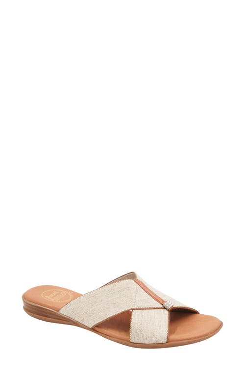 André Assous Nani Sandal Beige Linen at Nordstrom,