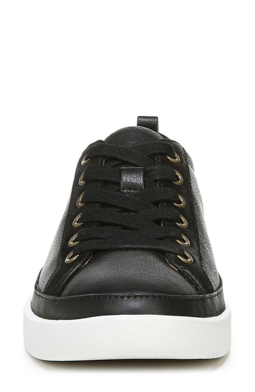 Vionic Winny Low Top Sneaker In Black Smooth