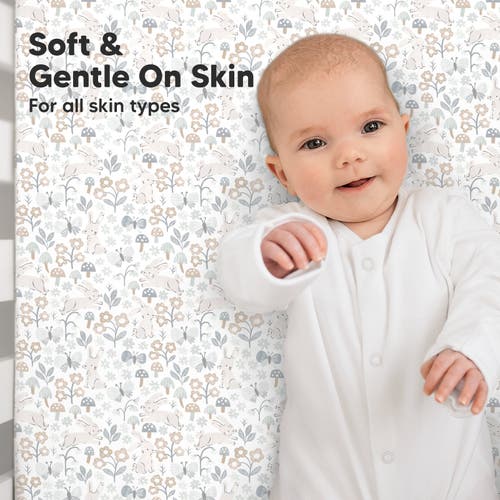 Keababies Soothe Fitted Crib Sheet In Prairie