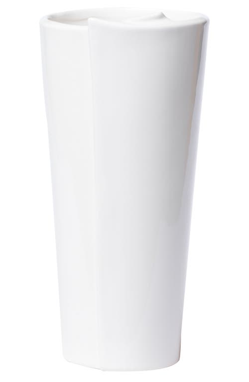 VIETRI Lastra Large Conical Vase in White at Nordstrom