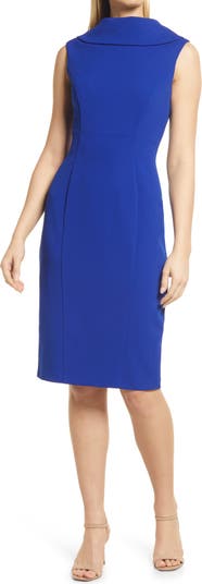 Connected Apparel Wide Collar Dress | Nordstrom