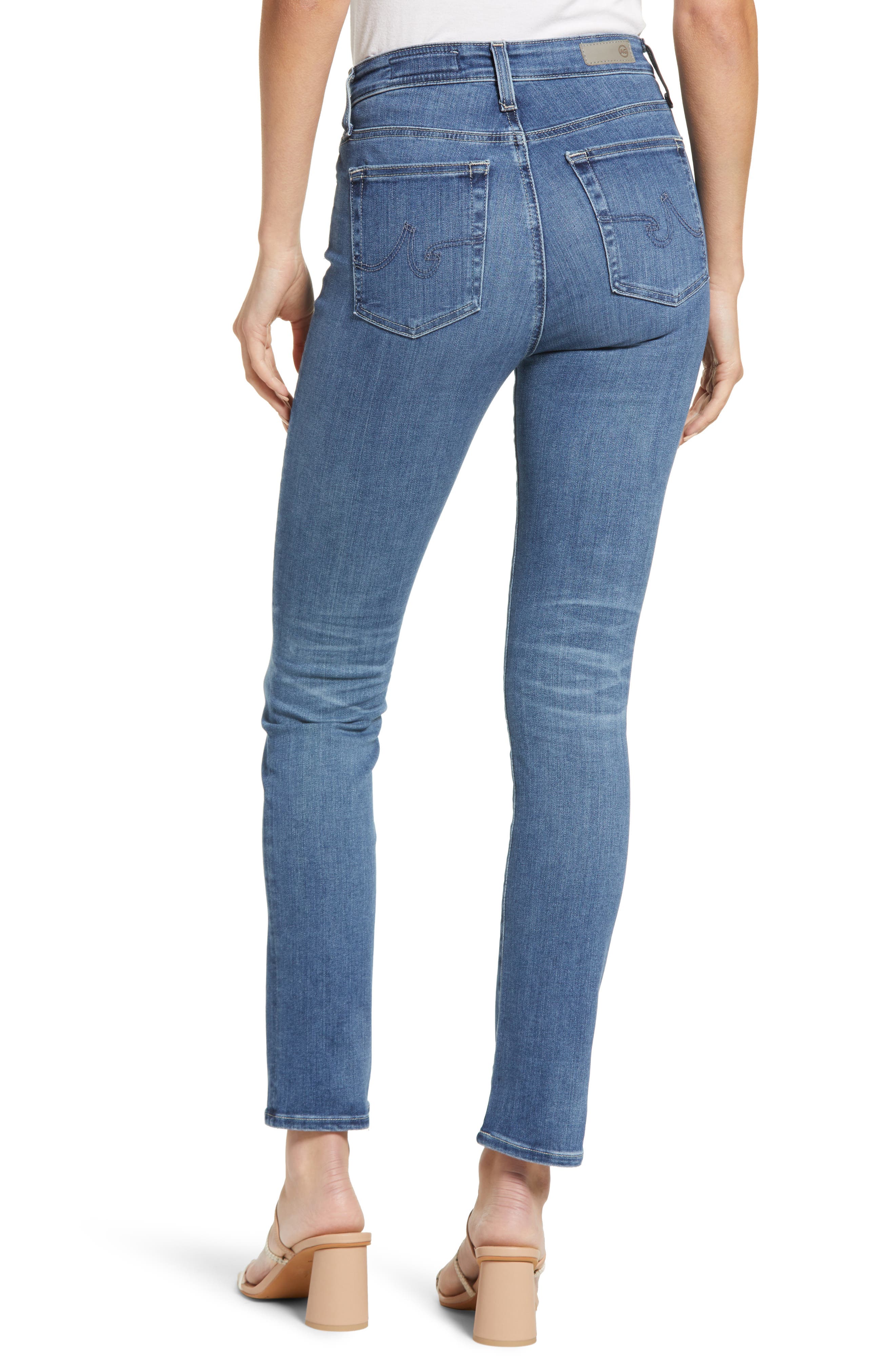 AG Mari High Waist Slim Straight Leg 