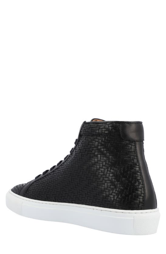 Shop Taft High Top Sneaker In Black Woven