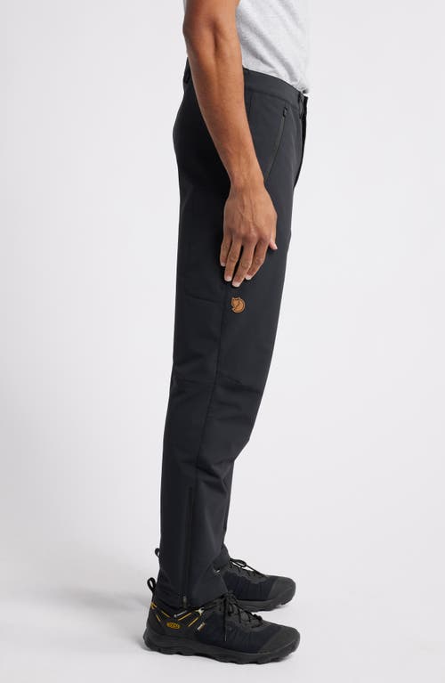 Shop Fjall Raven Fjällräven Abisko Winter Stretch Pants In Black