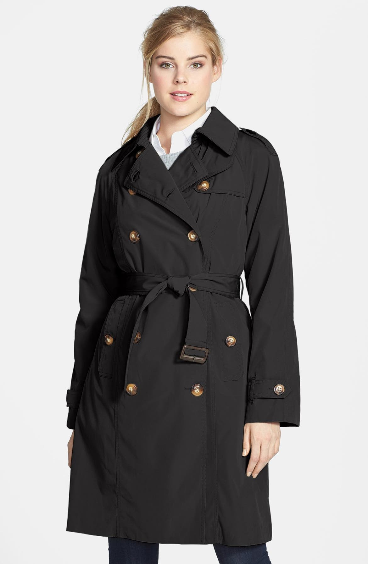 London Fog Double Breasted Trench Coat with Detachable Liner | Nordstrom