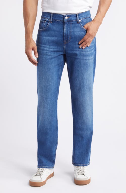 Shop 7 For All Mankind The Straight Leg Jeans In Pitch