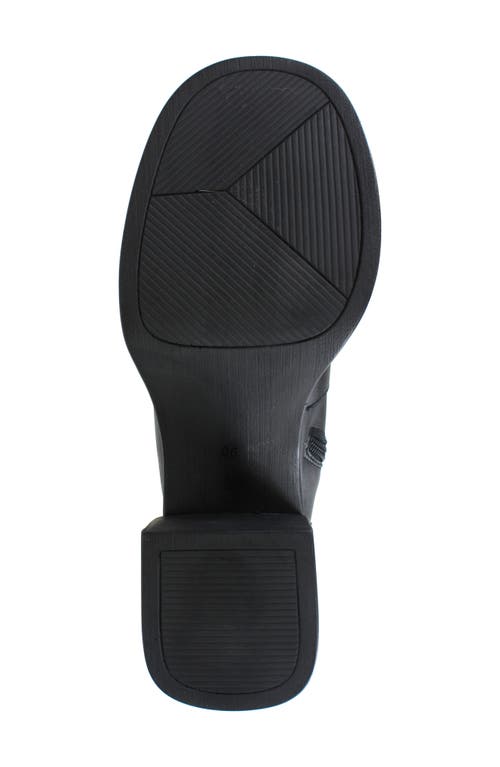 Ziginy Birgit Platform Bootie In Black Leather