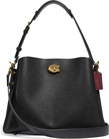 COACH Willow Pebble Leather Shoulder Bag
