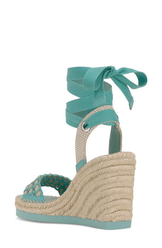 Vince Camuto Brisshel Ankle Wrap Espadrille Platform Wedge Sandal In Seashore Natural Modesens 