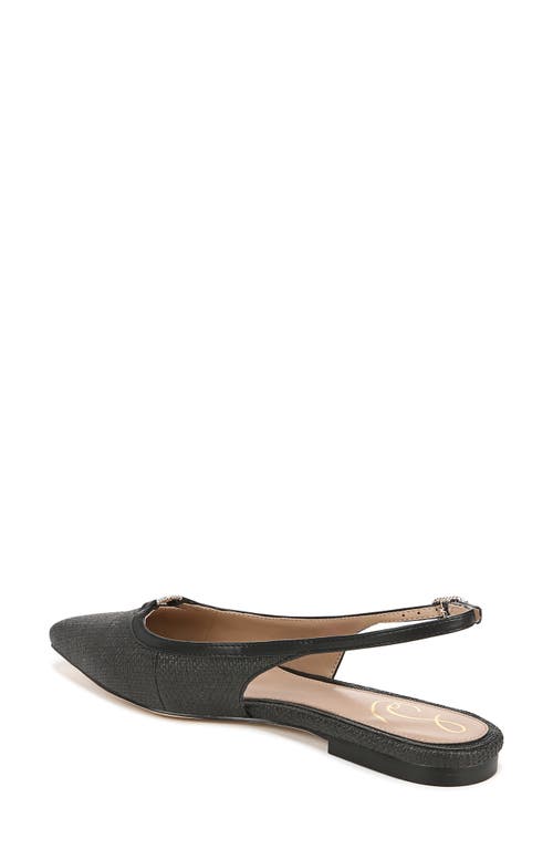 Sam Edelman Women's Cleo Pointed Toe Slingback Flats In Black