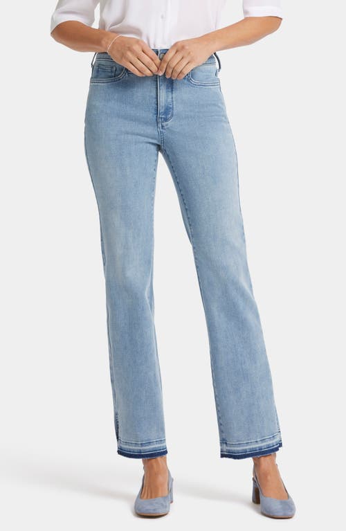 Shop Nydj Marilyn High Waist Release Hem Ankle Straight Leg Jeans In Big Skies