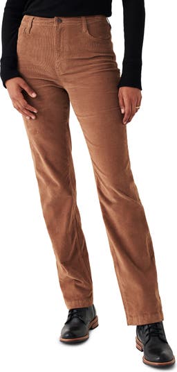 Faherty Stretch Cord Julianne Pant in Cord Brown - FINAL SALE