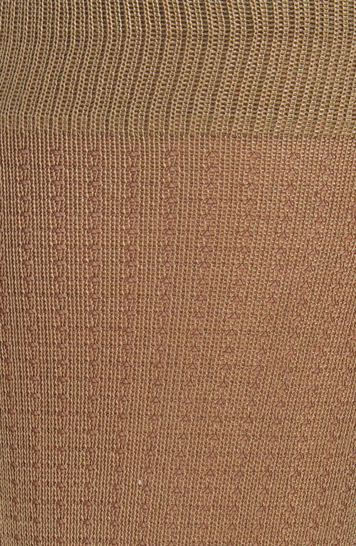 Nordstrom Dot Cotton Blend Dress Socks In Taupe