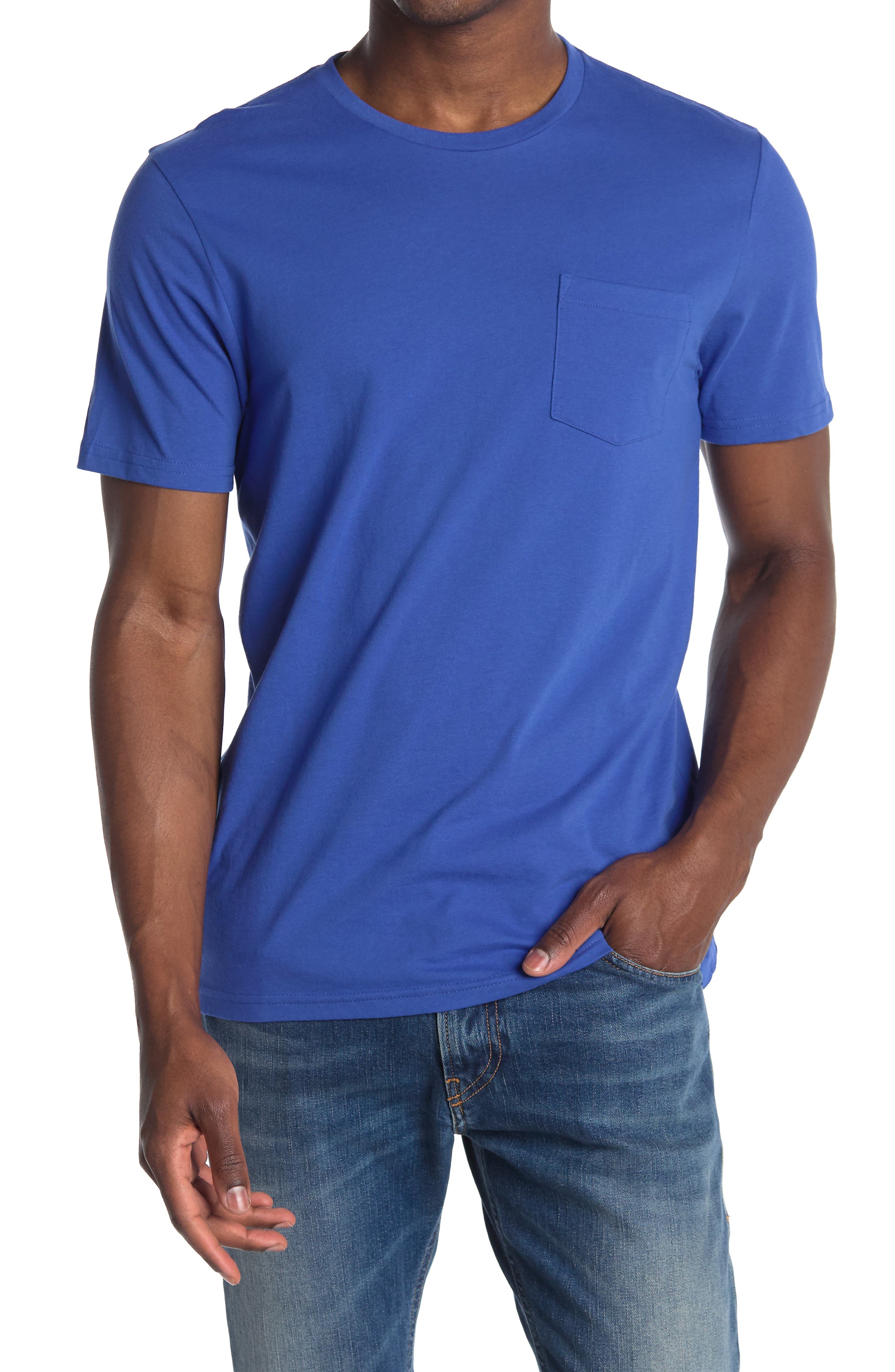 Abound Short Sleeve Pocket Crewneck T-shirt In Medium Blue