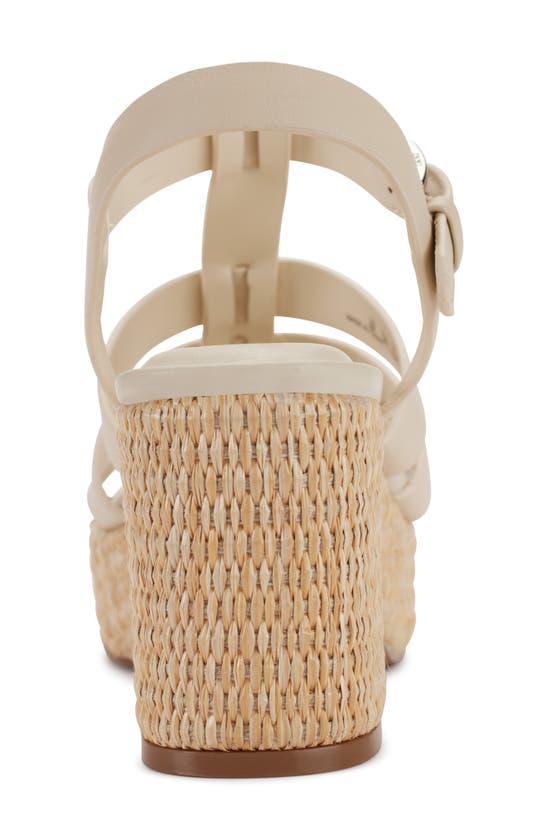 Shop Dkny Fisherman Platform Sandal In Bone