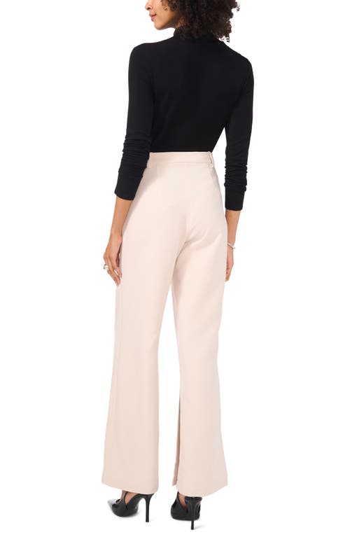 Vince Camuto Clean High Waist Inseam Slit Pants In Neutral