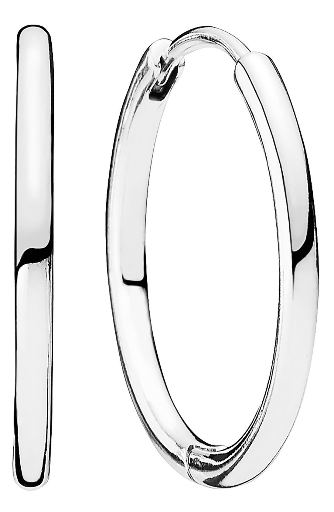PANDORA Sterling Silver Hoop Earrings Nordstrom