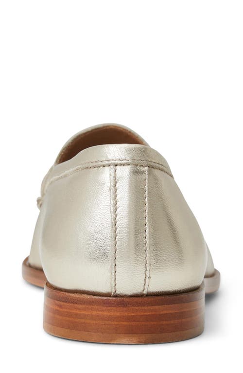 Shop Bruno Magli Lixia Penny Loafer In Gold Metallic