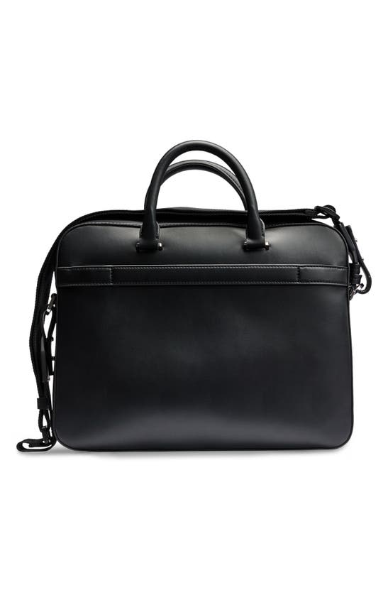 Shop Hugo Boss Ray Stripe Faux Leather Document Case In Black