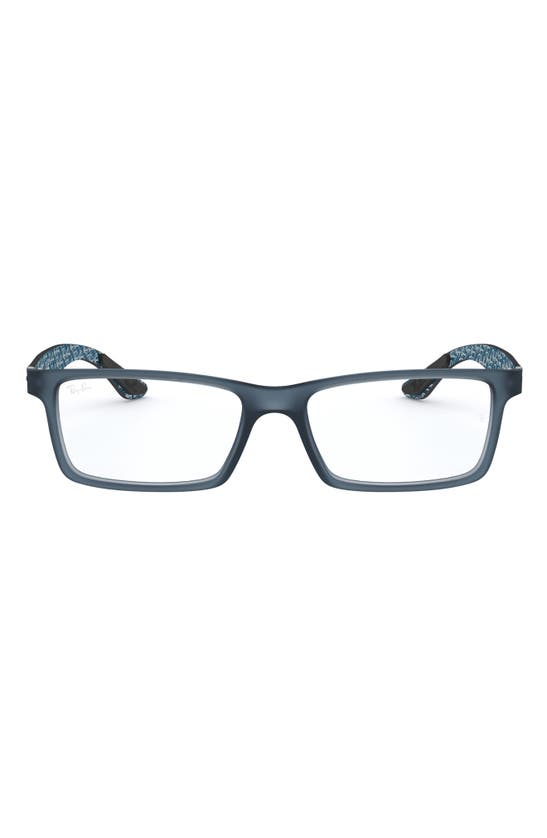 Ray Ban Unisex 53mm Rimless Optical Glasses In Blue