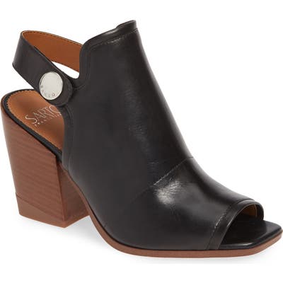 Sarto By Franco Sarto Icelynn Open Toe Bootie, Black