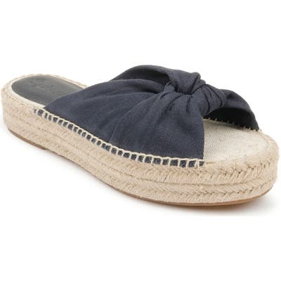 Splendid Albany Espadrille Platform Slide Sandal, Blue