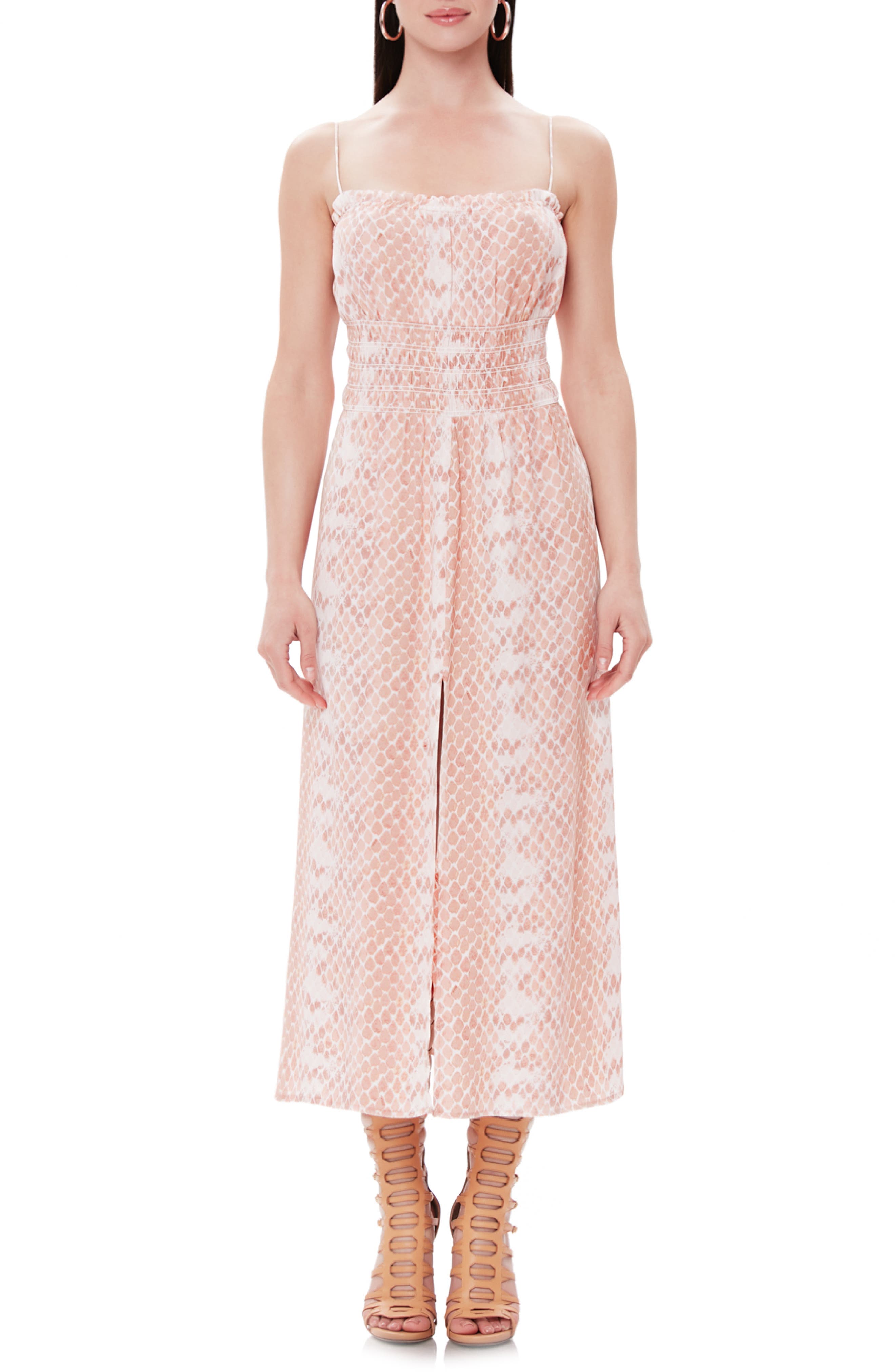 Afrm Indy Midi Sundress, Pink