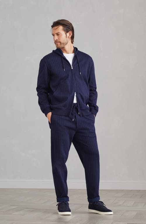 Shop Brunello Cucinelli Double Cloth Trousers In Blue