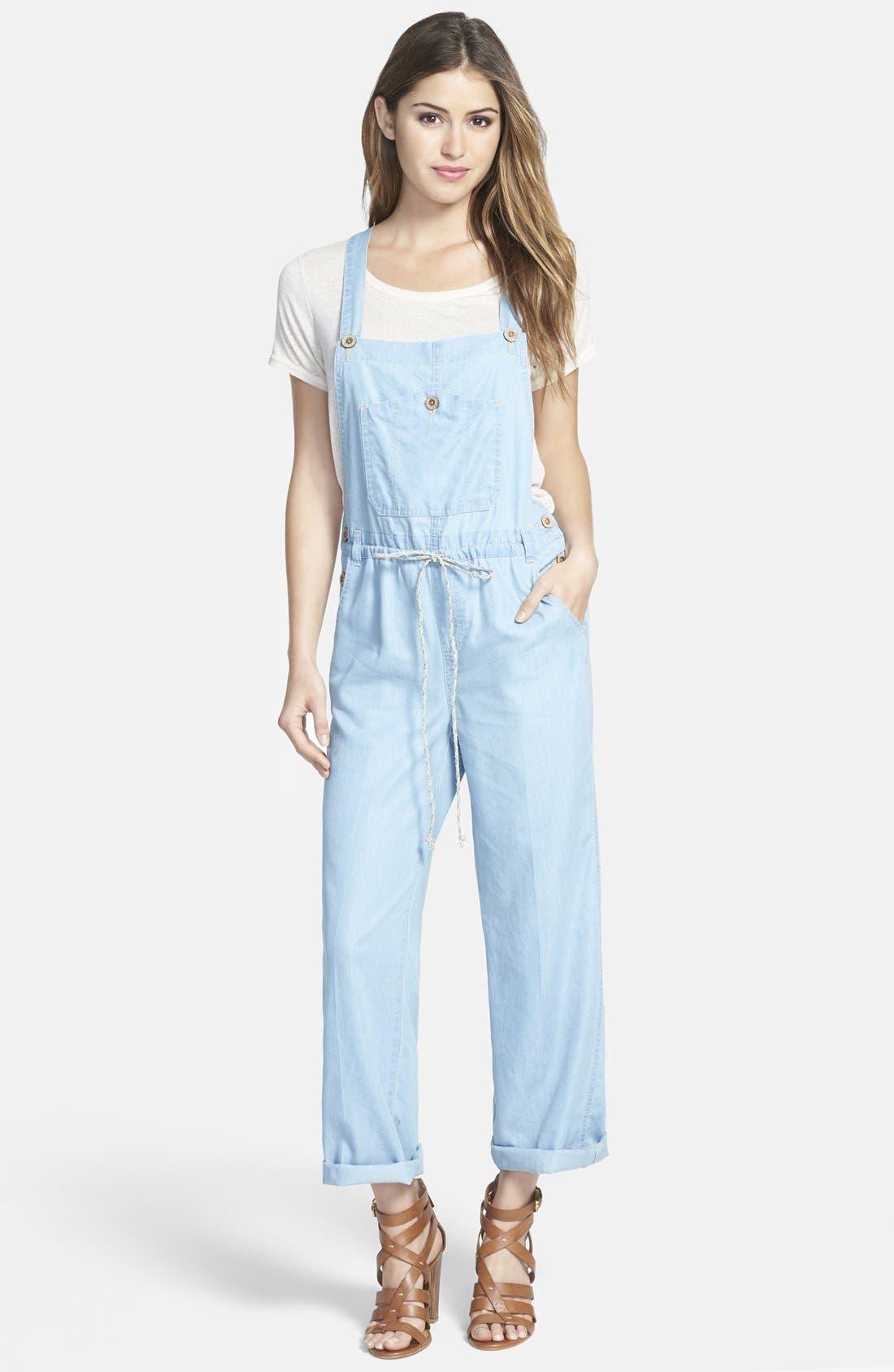 chambray overalls