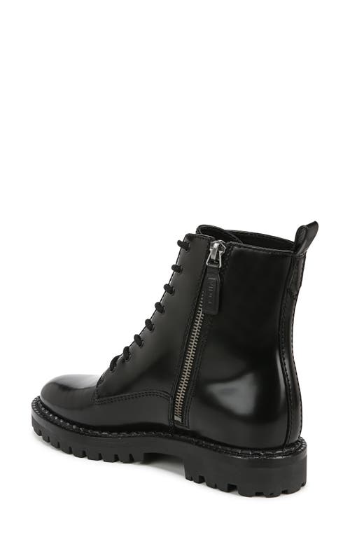 Shop Vince Cabria Lug Water Resistant Lace-up Boot In Black/black