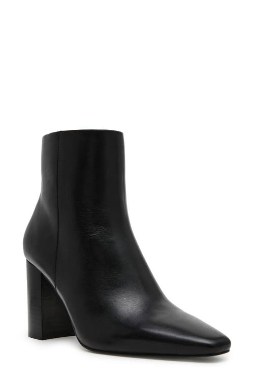 Shop Steve Madden Aidan Bootie In Black Leather