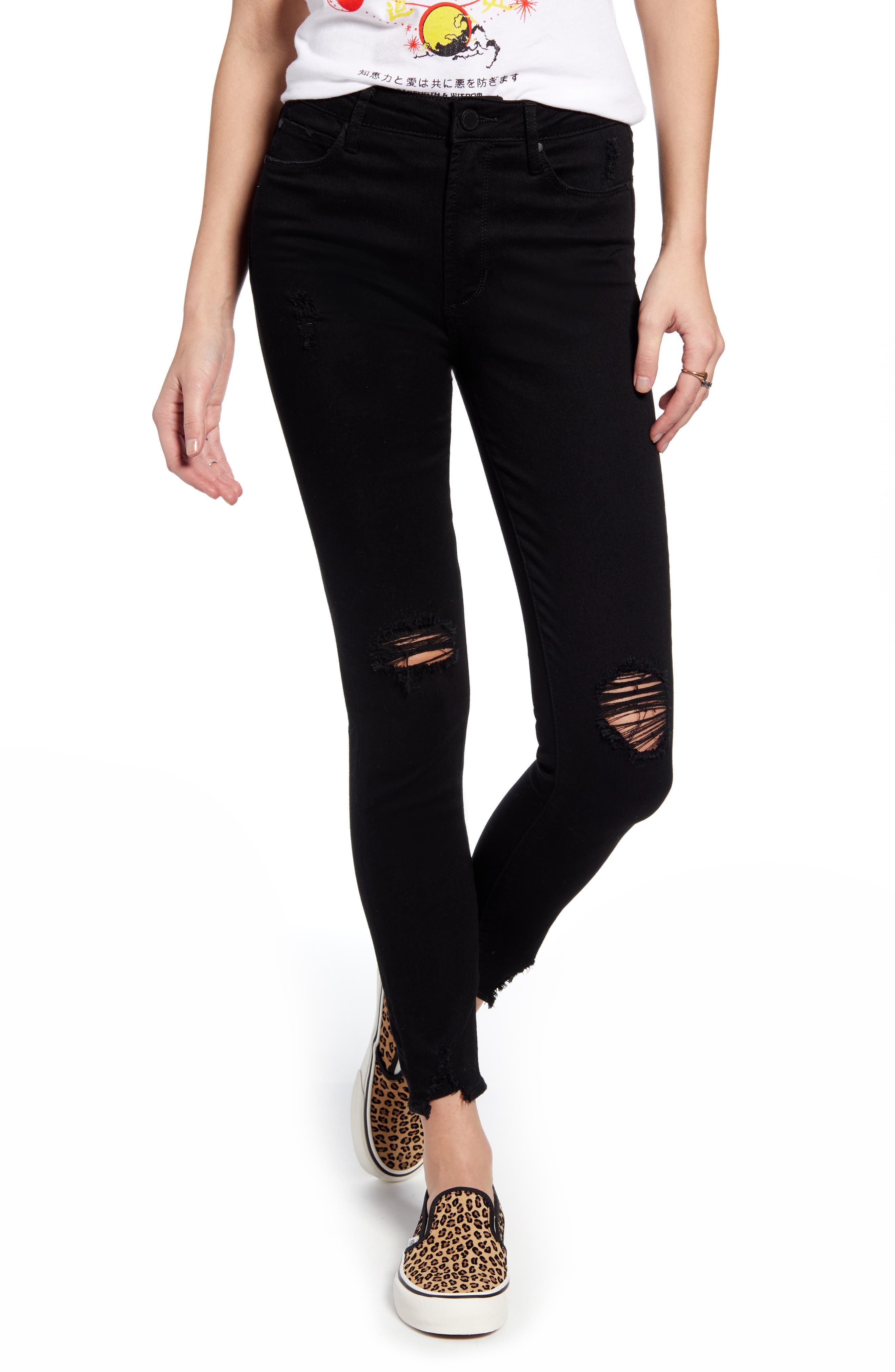 articles of society black distressed jeans