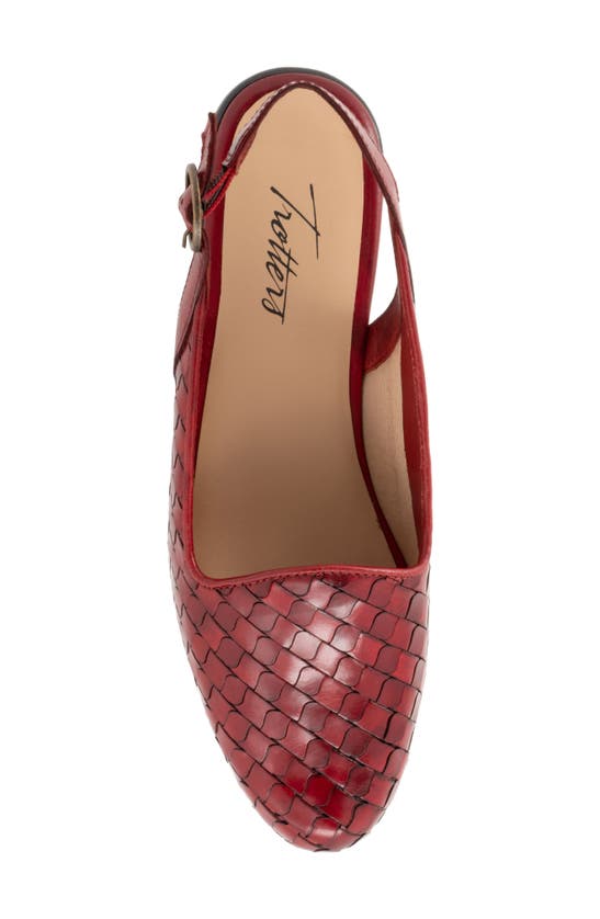 Trotters Lea Slingback Flat In Red