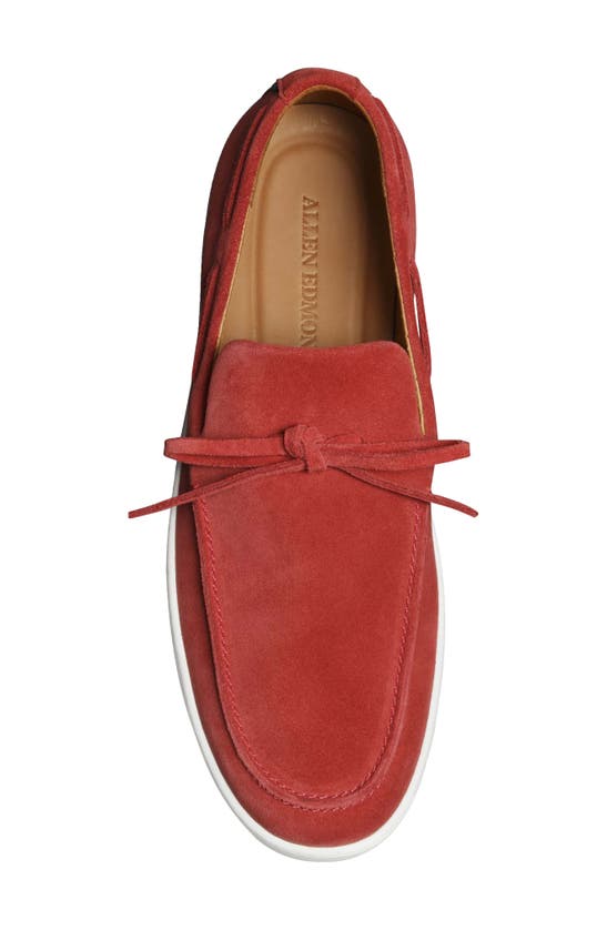 Shop Allen Edmonds Santa Rosa Boat Shoe In Crimson