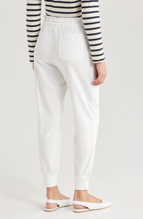 Shop Wyeth Tie Waist Joggers In White