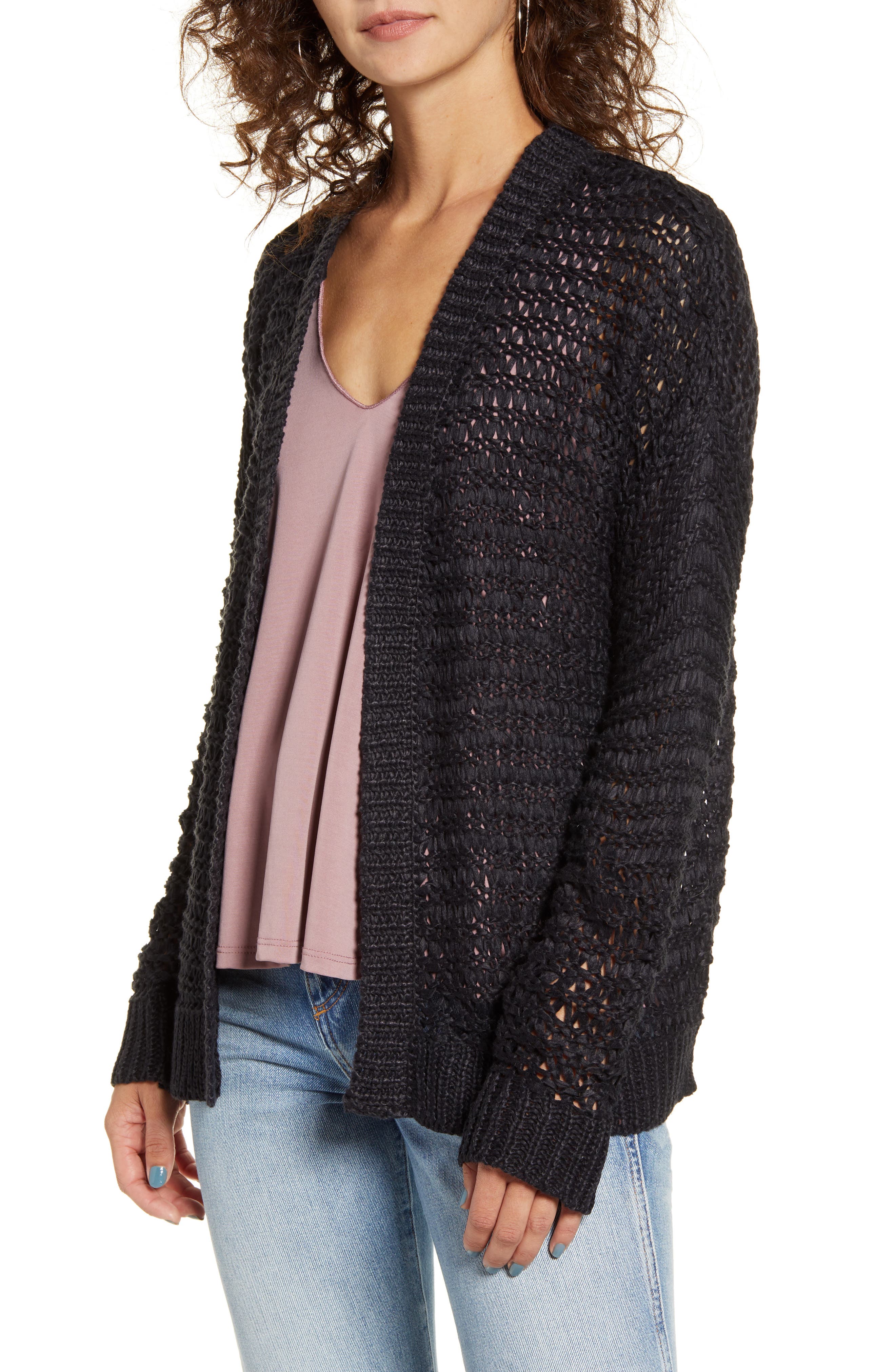 Cotton Emporium Open Stitch Cardigan Nordstrom