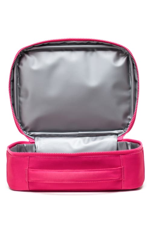 Shop Herschel Supply Co . Kids' Pop Quiz Recycled Polyester Lunch Box In Fuschia Purple