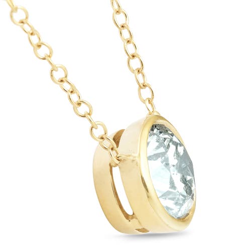 Bliss Diamond 1.88ct Round Solitaire Diamond Bezel Pendant 14k Yellow Gold Lab Grown In 14k Yellow Gold