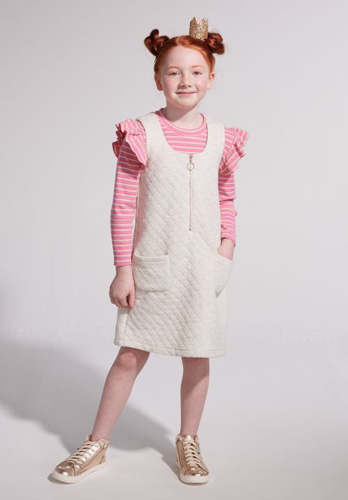Bisby Kids' Quilted Jumper In Grey
