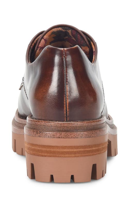 Korks Veda Lug Sole Platform Derby In Tan Box