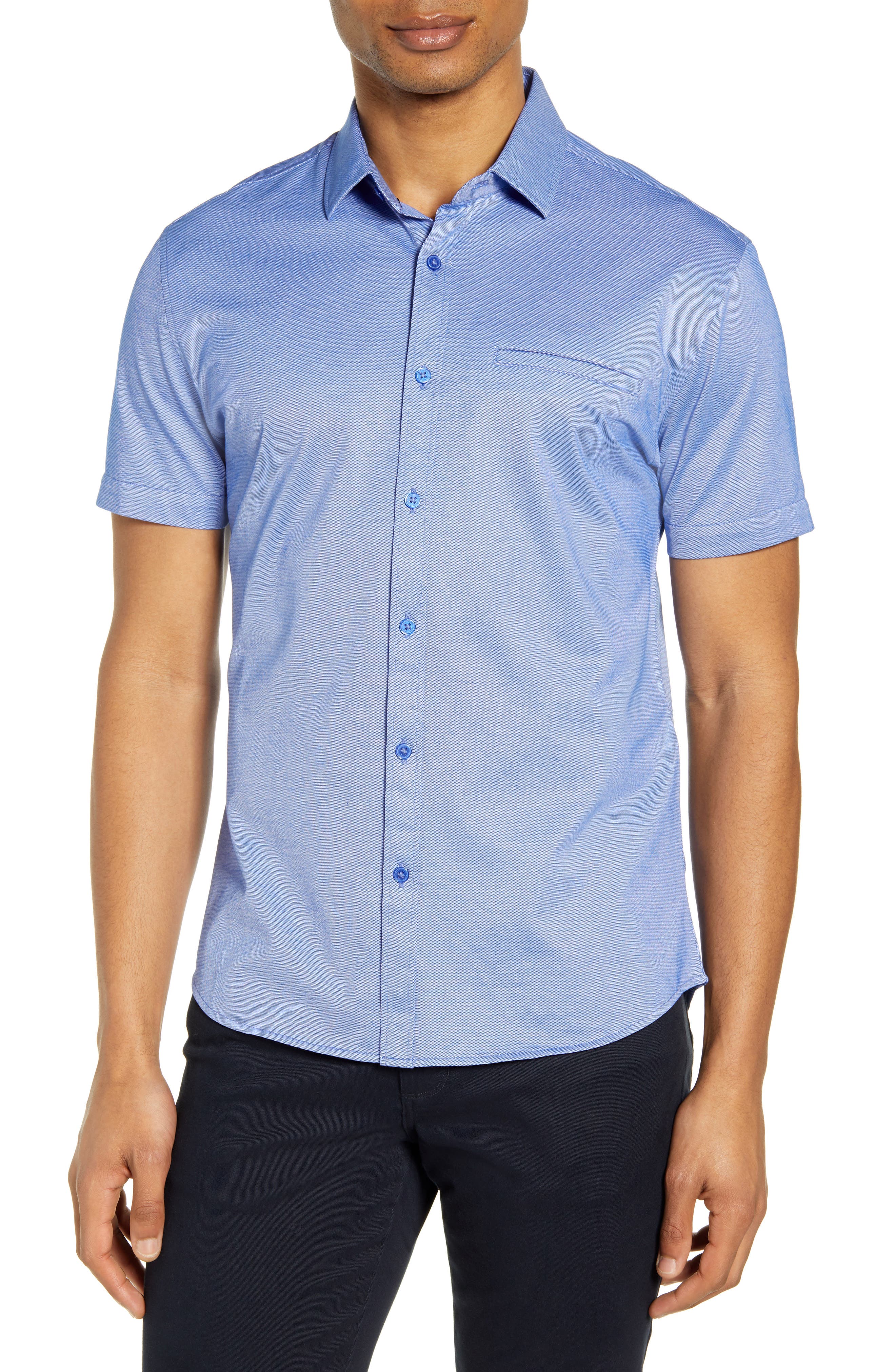 Vince Camuto | Slim Fit Short Sleeve Button-Up Shirt | Nordstrom Rack