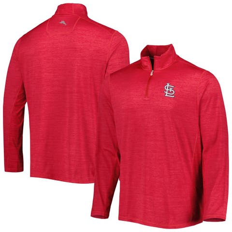 Levelwear St Louis Cardinals Red Gear Long Sleeve 1/4 Zip Pullover, Red, 100% POLYESTER, Size XL, Rally House