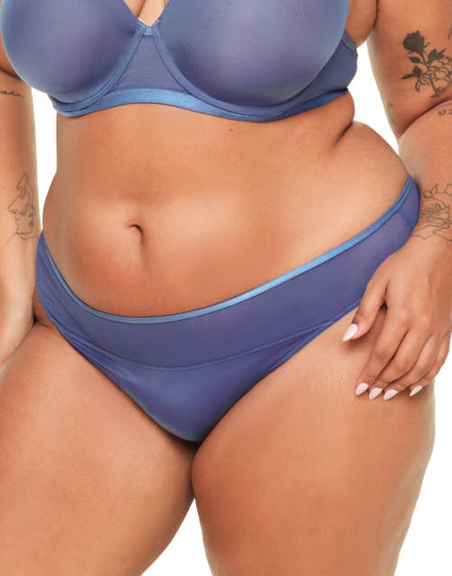 Shop Adore Me Fallon Thong Panties In Dark Blue