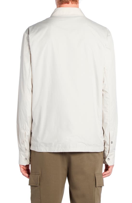 Moncler Men's Piz Snap-front Overshirt In Stone
